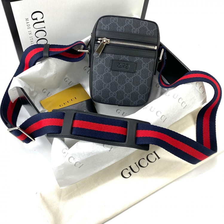 GUCCİ GG SMALL MESSENGER SUPREME BLACK